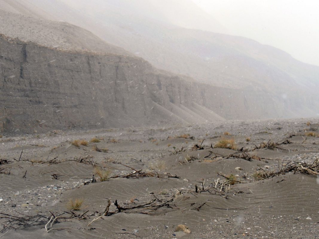 09 Hail Storm In Wide Shaksgam Valley After Leaving Kerqin Camp On Trek To K2 North Face In China